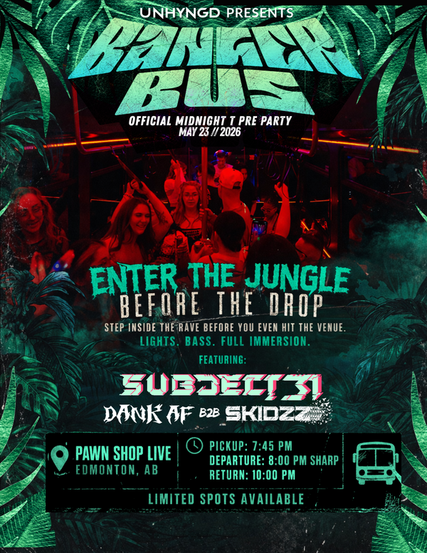 The Banger Bus: OFFICIAL Midnight Tyrannosaurus Pre-Party